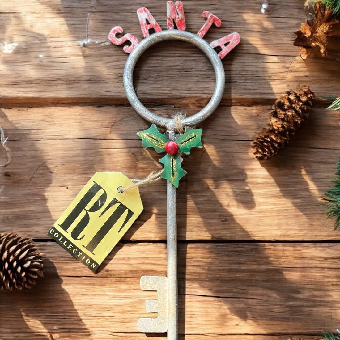 Santa Key Christmas Decor