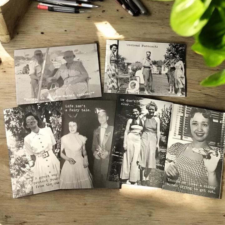 Large Vintage Cards