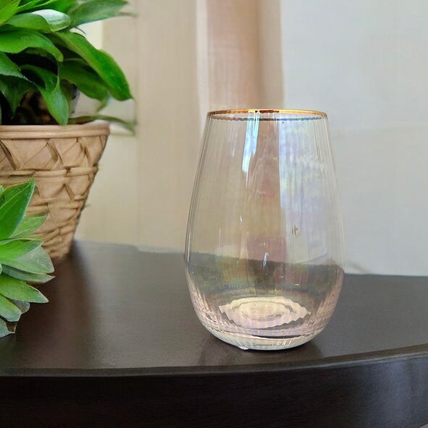 Gold Rimmed Wine Glass