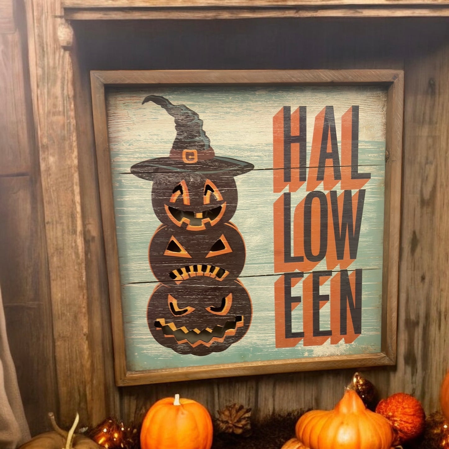 “Halloween” Light-Up Sign