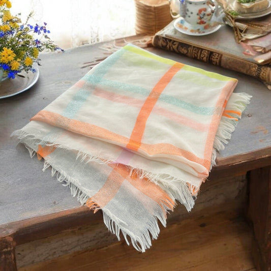 Pastel Striped Scarf