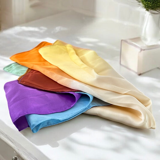 Ombré Rainbow Silk Scarf