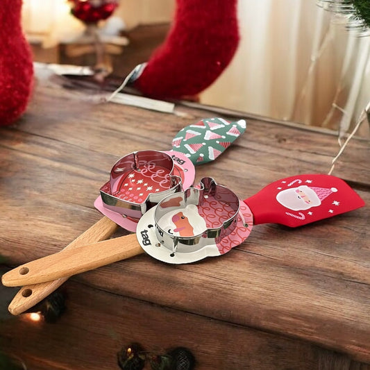 Christmas Cookie Cutter & Spatula Set