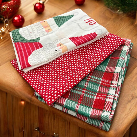 “Ho, Ho, Ho” Dish Towel Set