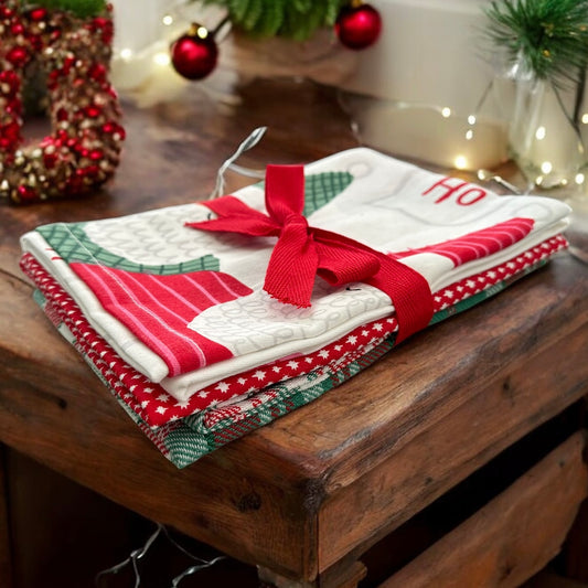 “Ho, Ho, Ho” Dish Towel Set