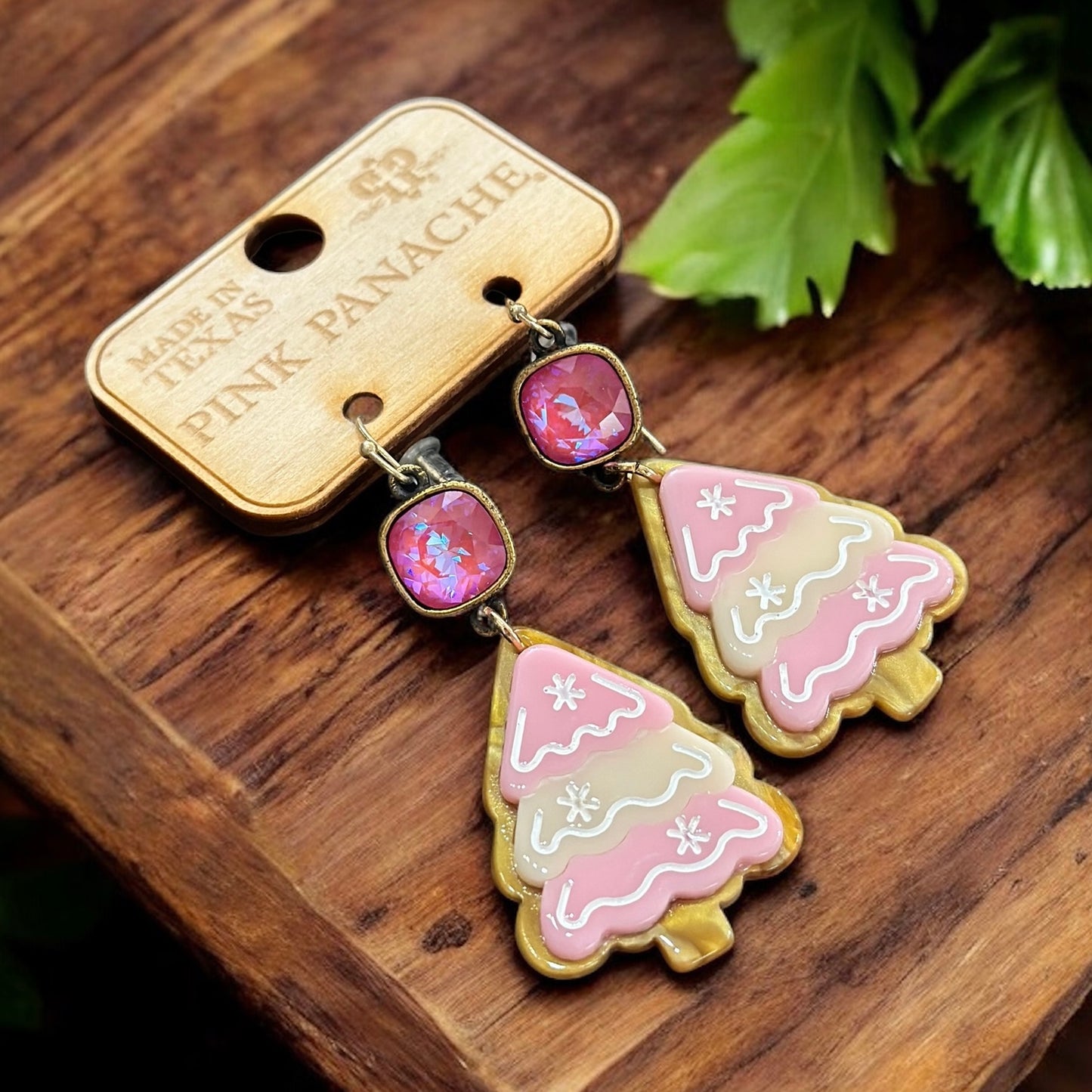 Christmas Tree Cookie Earrings