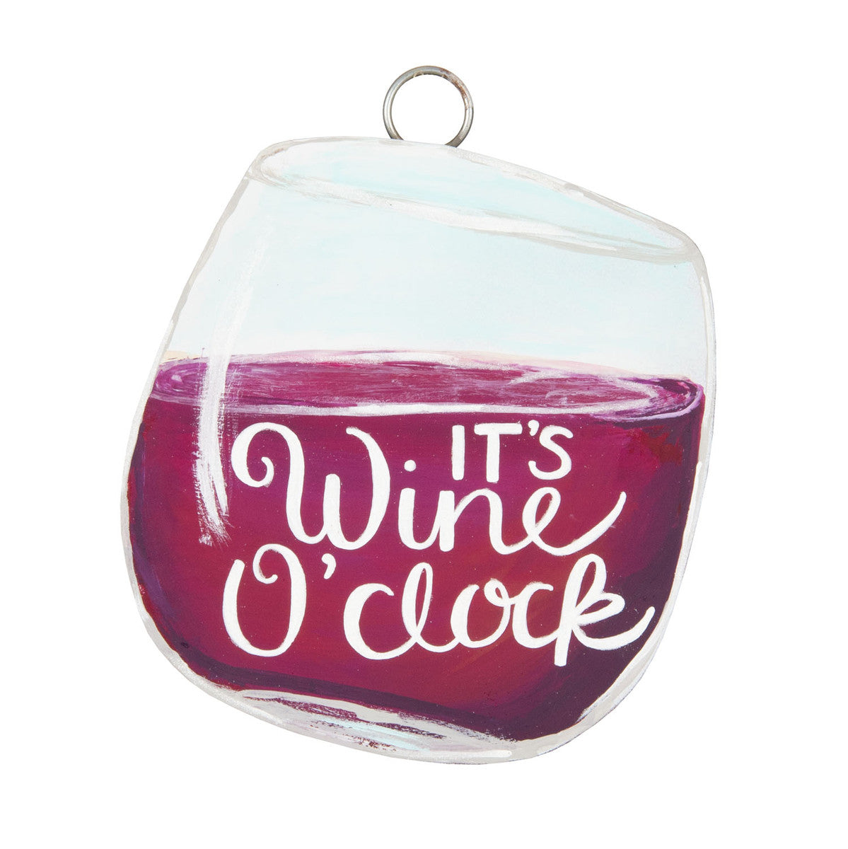 “Wine O'Clock” Charm