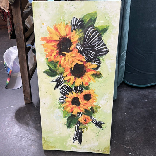 Sunflower acrylic panel print